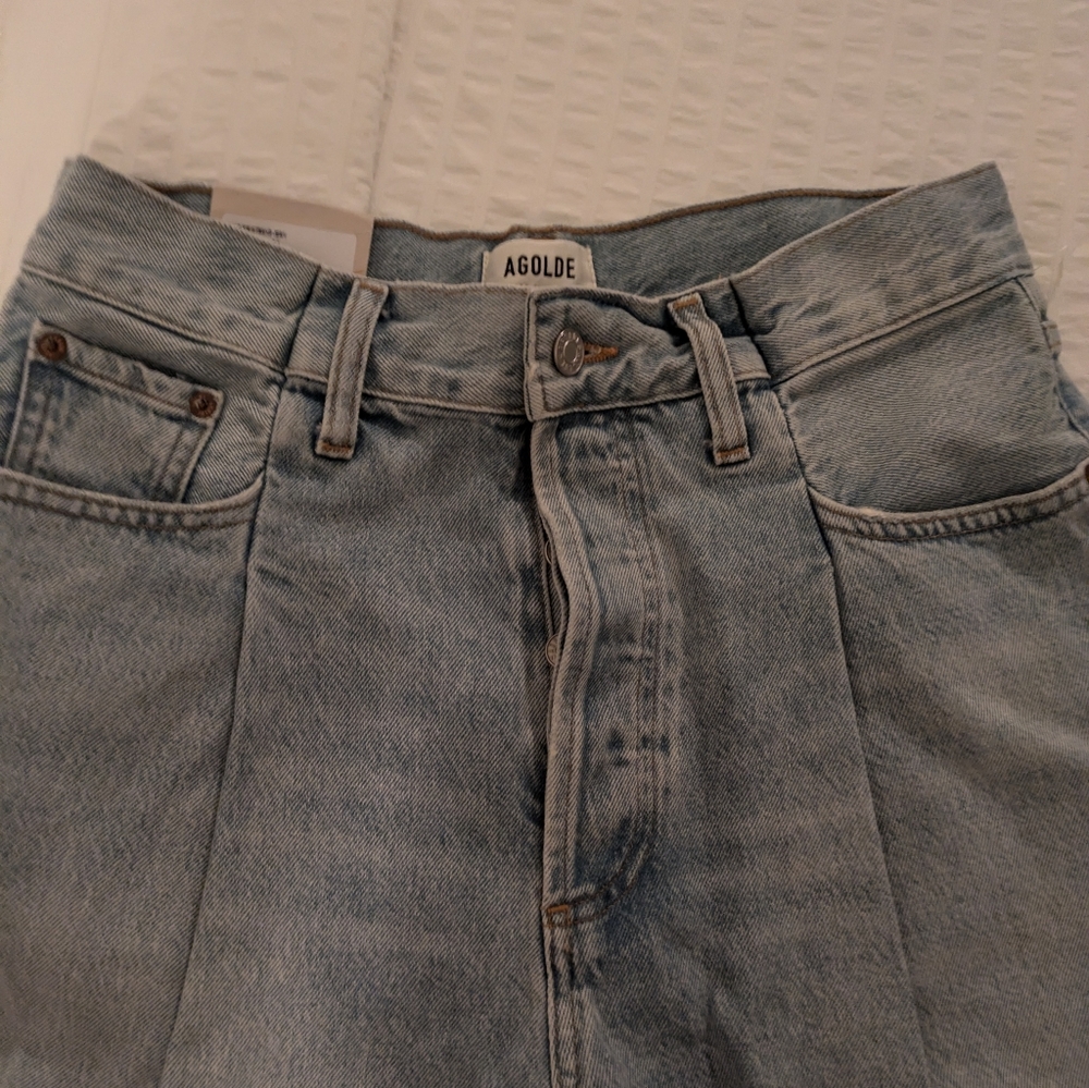 AGOLDE Fold Waistband Jean Sideline High Rise Size 27